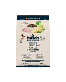 BOSCH HPC Soft Adult 2,5 kg pstruh a brambory monoproteinové krmivo pro psy