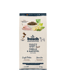 BOSCH HPC Soft Adult 12 kg pstruh a brambory monoproteinové krmivo pro psy