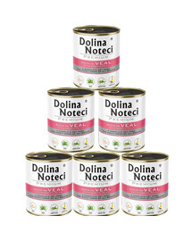 DOLINA NOTECI Premium telecí maso se zeleným hráškem 6 x 800 g