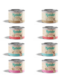 KATIDO Mix chutí 8x200g mokré krmivo pro kočky