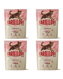 CARNILOVE True Fresh Cat Turkey Sterilised 4x400 g krůtí, pro sterilizované kočky