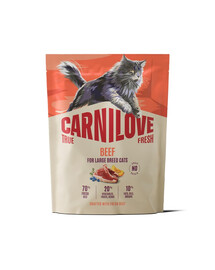CARNILOVE True Fresh Cat Beef Adult Large 400 g wołowina, dla kotów dużych ras