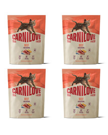 CARNILOVE True Fresh Cat Beef Kittens 4x400 g hovězí, pro koťata všech plemen