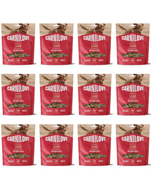 CARNILOVE Dog Crunchy Snack Lamb 12x200g křupavé pamlsky s jehněčím masem a brusinkami pro dospělé psy