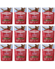 CARNILOVE Dog Soft Snack Sardines 12x200g měkké pamlsky se sardinkami pro dospělé psy