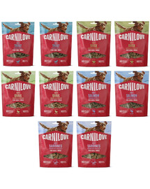 CARNILOVE Dog Soft Mix příchutí 10x200g měkké pamlsky pro dospělé psy