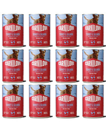 CARNILOVE Dog Can Turkey and Salmon 12x400g paštika s krůtím masem a lososem pro dospělé psy