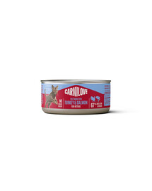 CARNILOVE Cat Can Paté Turkey and Salmon for Kittens 100 g s krůtím a lososem, paštika pro koťata