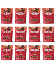 CARNILOVE Dog Jerky Beef Fillet 12x100g hovězí pamlsky pro dospělé psy