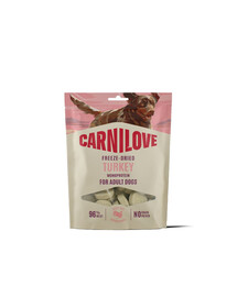 CARNILOVE Dog Freeze Dried Turkey 60g liofilizované pamlsky s krůtím masem pro psy