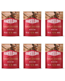 CARNILOVE Dog Pouch Krůta a divočák 6x300g mokré krmivo pro dospělé psy