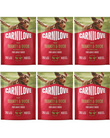CARNILOVE Dog Pouch Turkey & Duck 6x300g mokré krmivo pro dospělé psy s krůtou a kachnou