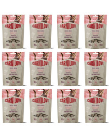 CARNILOVE Lyofilizovaný snack pro kočky s krůtím masem 12x40 g s krůtím masem, lyofilizované pamlsky pro kočky