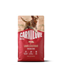 CARNILOVE Active Dog Lamb and Wild Boar Adult 4 kg jagnięcina i dzik, dla dorosłych psów