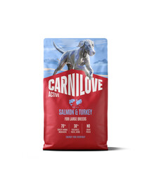 CARNILOVE Active Dog Salmon & Turkey Adult Large Breeds 4 kg łosoś i indyk, dla dorosłych psów dużych ras