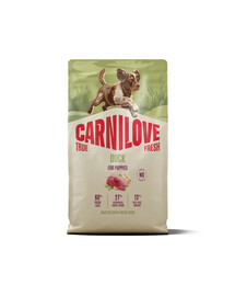 CARNILOVE True Fresh Dog Duck Puppies 4 kg sucha karma ze świeżą kaczką dla szczeniąt