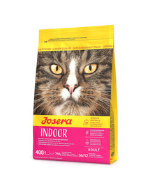 JOSERA Indoor Cat 400 g bezobilné krmivo pro domácí kočky