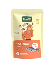 GREEN PETFOOD Cat Paté with Salmon 85 g s lososem, paštika pro kočky