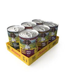 JOSERA Meat Lovers Pure Multipack 6x400 g hovězí, kuřecí, jehněčí a krůtí, krmivo pro psy