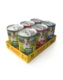 JOSERA Meat Lovers Menu Multipack 6x400 g hovězí, kuřecí a kachní, krmivo pro psy