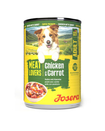 JOSERA Meat Lovers Menu Chicken with Carrot 400 g kuře s mrkví, krmivo pro psy