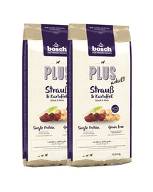 BOSCH Plus Struś & Ziemniak 25 kg (2 x 12,5 kg)