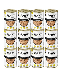 RAFI Classic Drůbež v omáčce 12x1240 g krmivo pro psy všech plemen