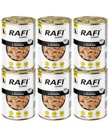 RAFI Classic Drůbež v omáčce 6x1240 g krmivo pro psy všech plemen
