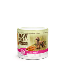 RAW PALEO Cabanossi Pork Mini 100g vepřové maso, polomokré kompletní krmivo ve formě klobás pro psy