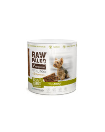 RAW PALEO Vital Pro Digestion Rabbit Mini 100g monoproteinový funkční pamlsek pro trávení pro psy