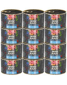 RAFI Mini z jagnięciną 12 x 185g dla psów małych ras