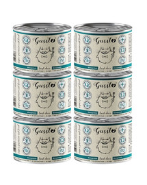 GUSSTO Fresh Deer 6x200 g čerstvý jelen, monoproteinové krmivo pro kočky