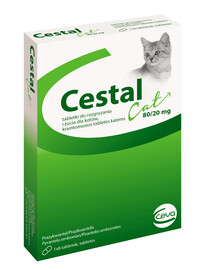 Cat Tabletki do rozgryzania i żucia na odrobaczanie dla kotów 8 tab.