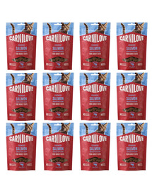 CARNILOVE Crunchy Snack Cat Salmon 12x50 g z łososiem i kocimiętką, chrupiący przysmak dla kotów