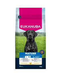 EUKANUBA Life Care Mature Large Chicken 12 kg čerstvé kuře granule pro starší psy velkých plemen