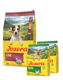 JOSERA Lamb Adult Mini 10 kg monoproteinové krmivo pro malé psy + 2x900g krmiva ZDARMA