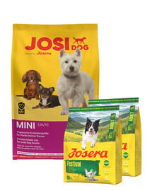 JOSERA JosiDog Mini 10kg + 2x900g krmiva ZDARMA