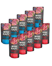RAFI Mini Mix příchutí s hovězím a jehněčím 10x150 g krmivo pro psy malých plemen