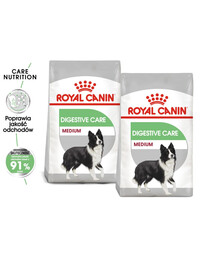 ROYAL CANIN CCN Medium Digestive Care 2x12 kg suché krmivo pro dospělé psy středních plemen s citlivým zažívacím traktem