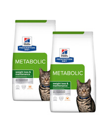 HILL'S Prescription Diet Feline Metabolic pro kočky 2x8 kg