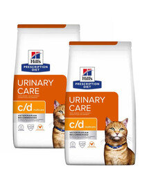 HILL'S Prescription Diet Feline c/d Multicare Chicken 2x12 kg pro kočky s citlivým močovým ústrojím
