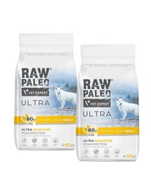 RAW PALEO Ultra Turkey Medium&Large Adult 2x10 kg pro dospělé psy středních a velkých plemen s krůtím masem