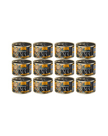 MAU Paštika a Filet Krůta s arašídovým máslem 12x185 g krmivo pro kočky