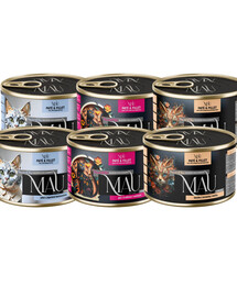 MAU Pate and Fillet Mix příchutí Kachna, husa a jelen 6x185 g mokré krmivo pro sterilizované kočky