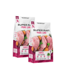 SUPER RAFI Pure Line Krůta se sladkými bramborami 2x9 kg suché krmivo pro psy