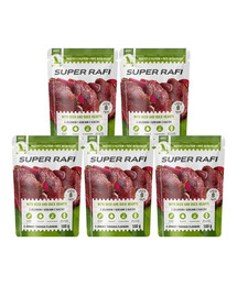 SUPER RAFI s jeleními a kachními srdíčky 5x500 g mokré krmivo pro psy