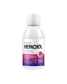 EUROWET Hepachol 125ml doplňkové krmivo podporující funkci trávicího systému pro psy, kočky a holuby