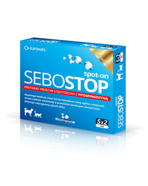 EUROWET Sebostop Spot-on 5 x 2ml preparát proti seborei pro psy a kočky