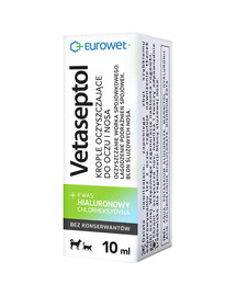 EUROWET Vetaseptol 10 ml kapky čisticí na oči a nos pro psy a kočky