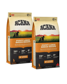ACANA Puppy large breed dog 2x17 kg granule pro štěňata velkých plemen s hmotností nad 25 kg v dospělosti